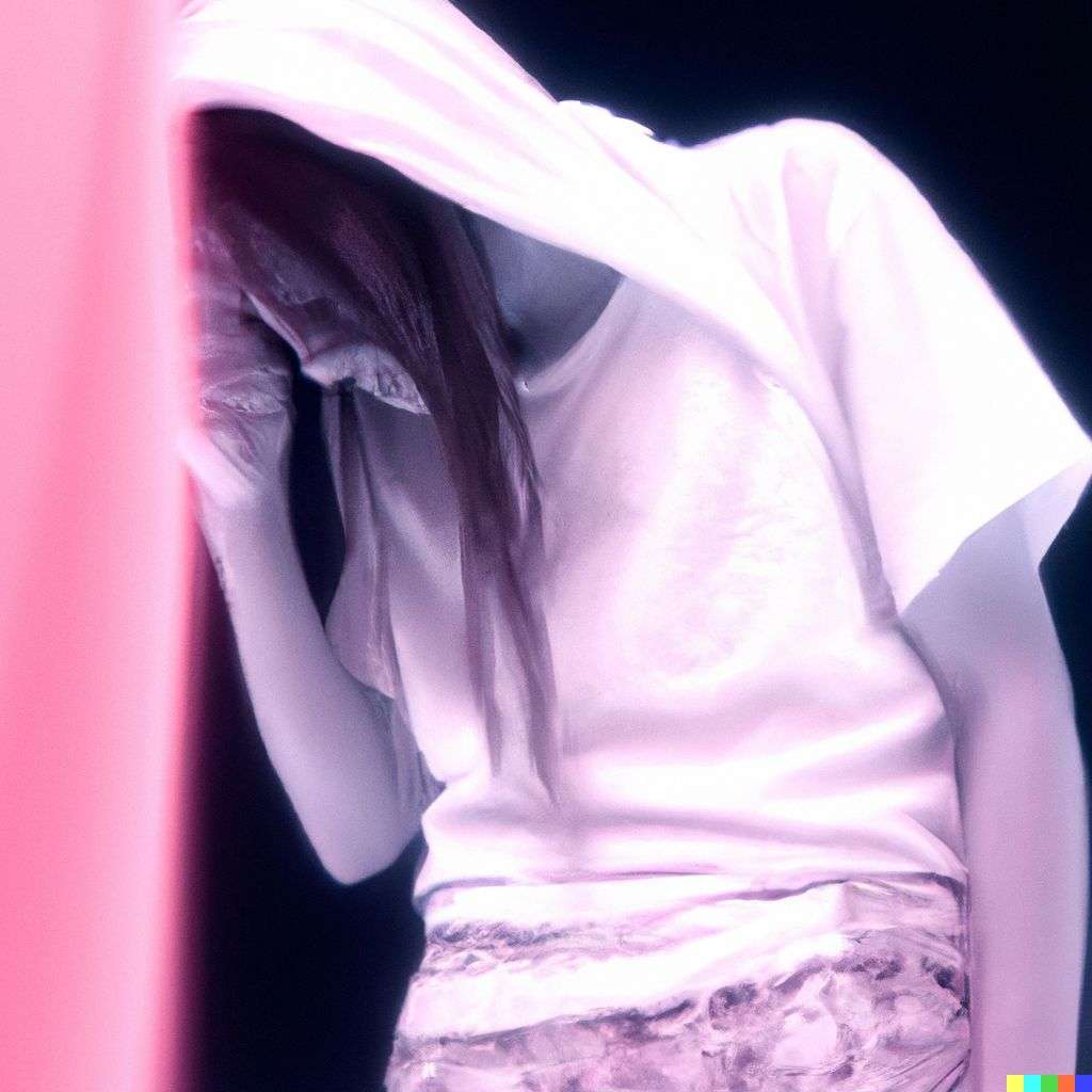 a representation of anxiety, photograph, infrared